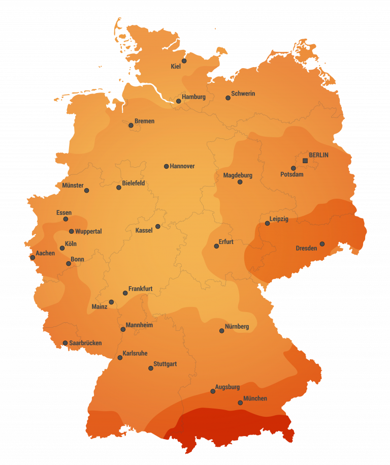 Strahlungskarte Deutschland